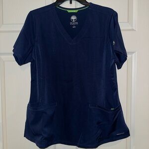 Healing Hands HH Works Navy Scrub Top